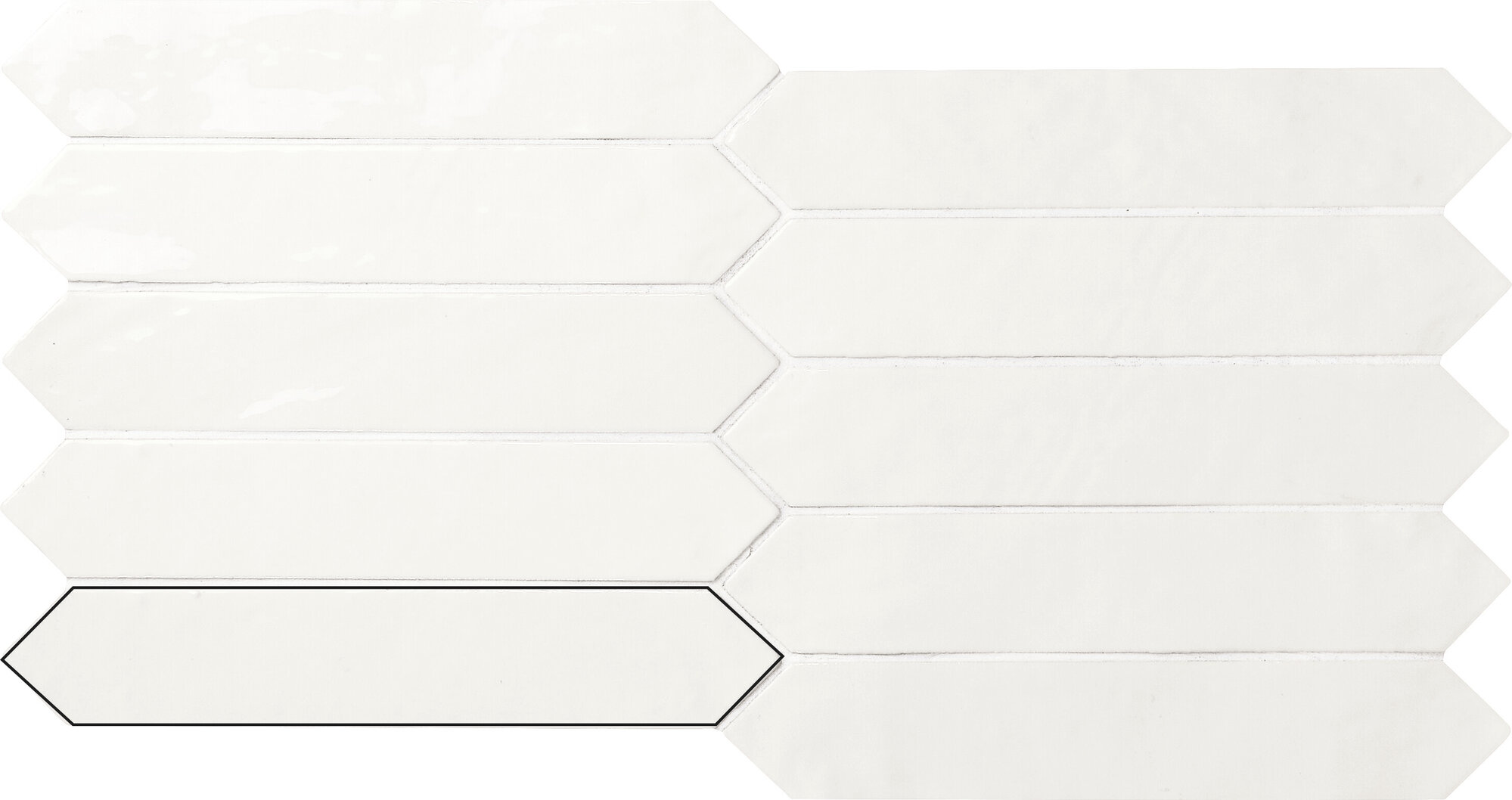 A035597 На стену Switch On White Gloss 4.3x24.3 - фото 2