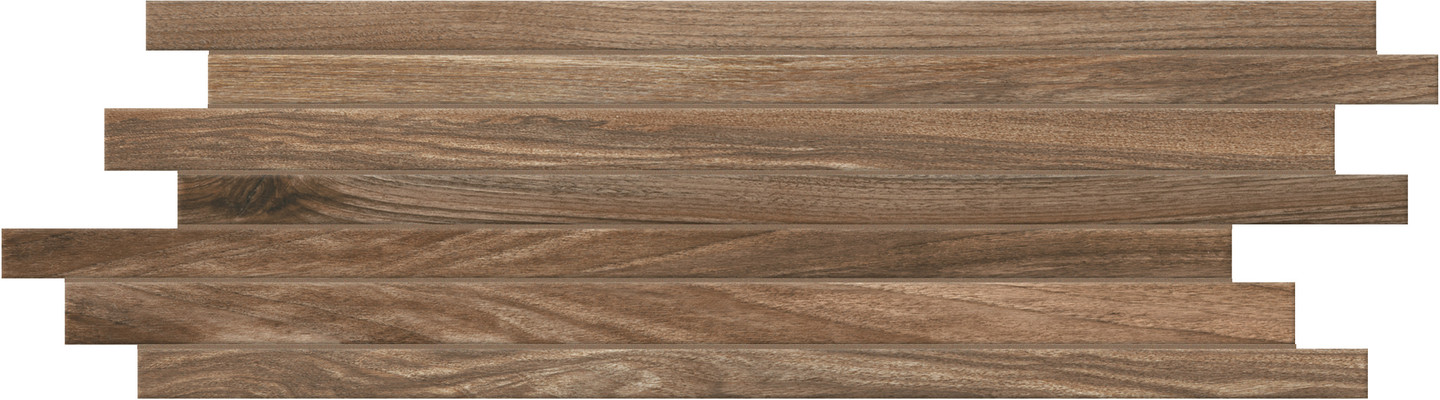 742063 Декор Wooden Tile Of Cdc Walnut Modulo Sfalsato Nat 20x60