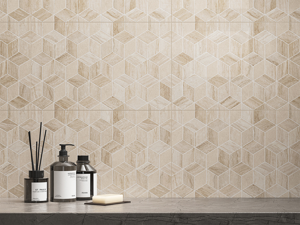 010100001563 На стену Треви Бежевый низ 04 25x40 - фото 14