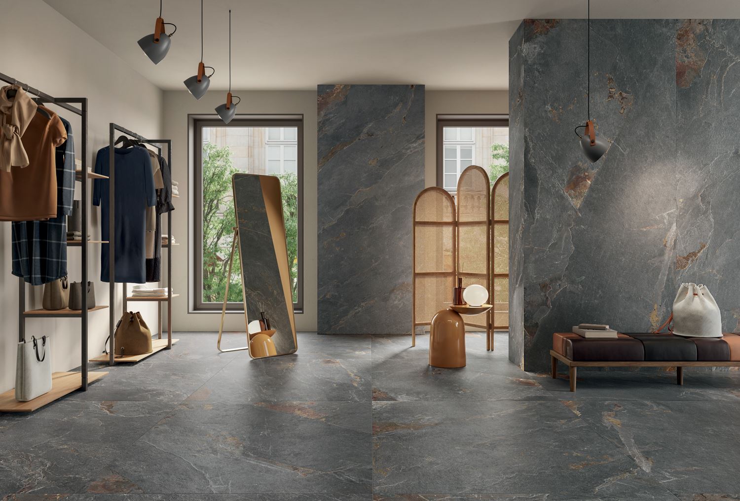 PZ6ST40 На пол Stone Trace Hollow Nat 6 mm 120x278 - фото 22