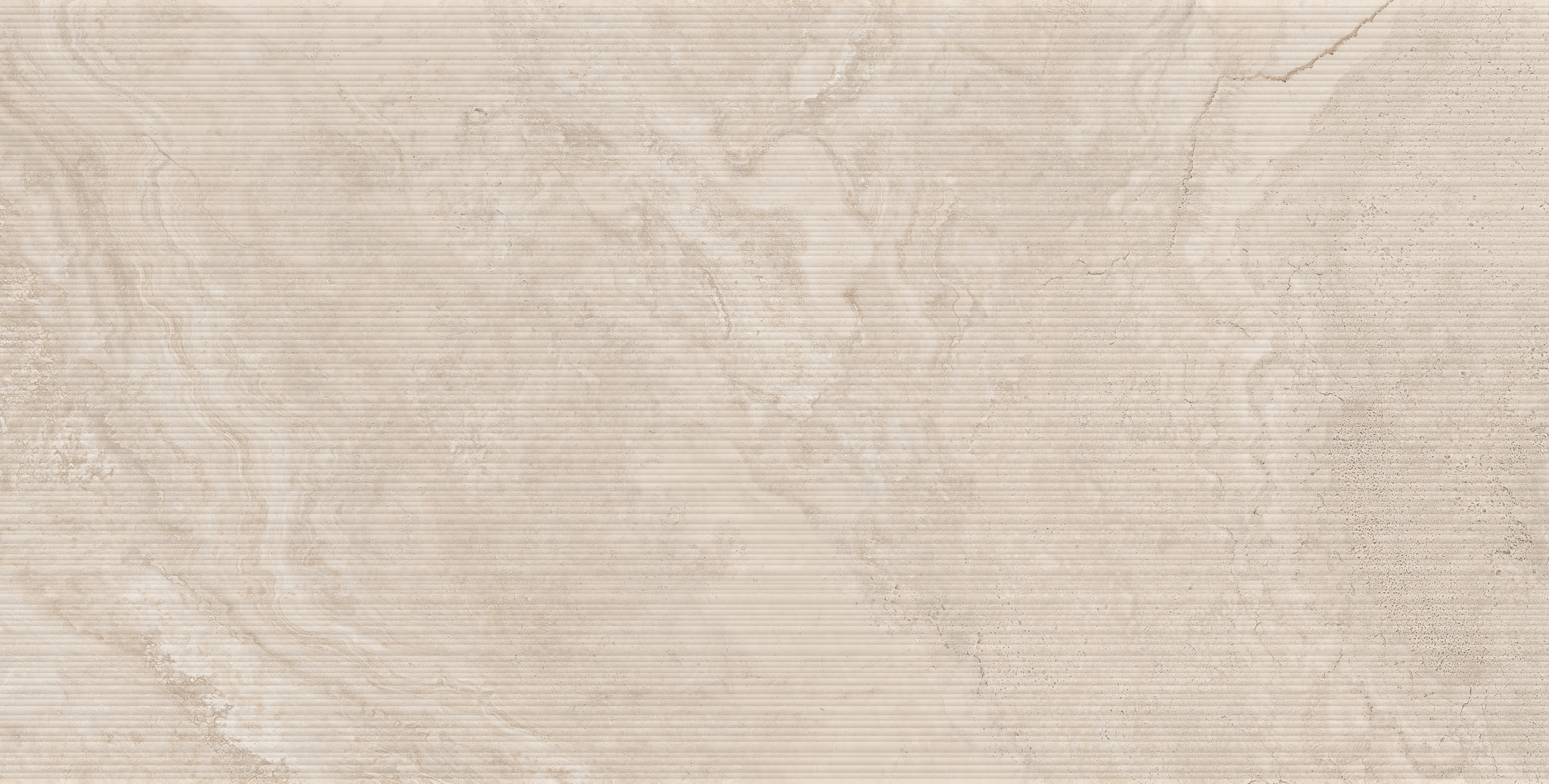 На стену Roman Travertine Almond Ribbed Rustic 60x120