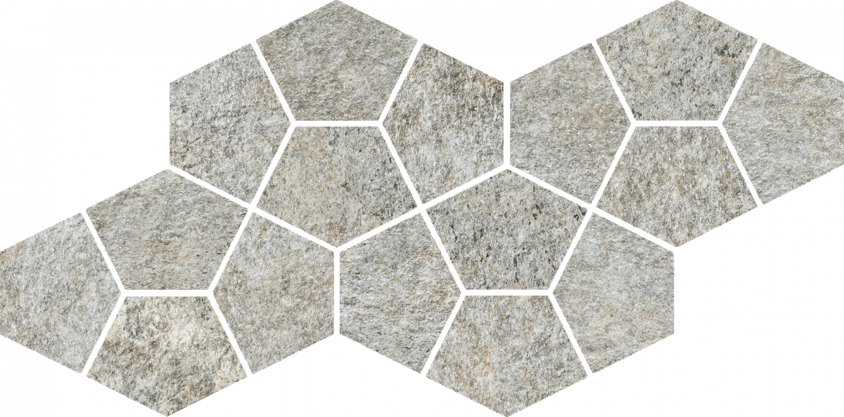 620110000246 Декор Magma Silver Mosaico Prism 41.3x20.5