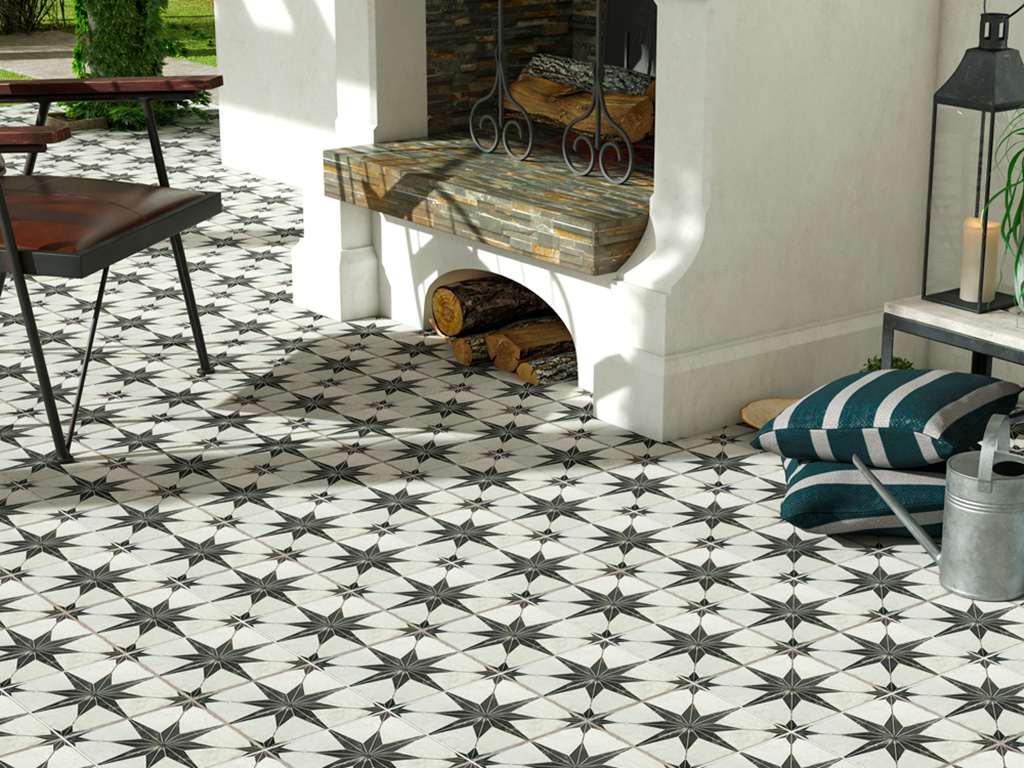 На пол Scintilla Chess Olive Green Pre-cut 45x45 - фото 3