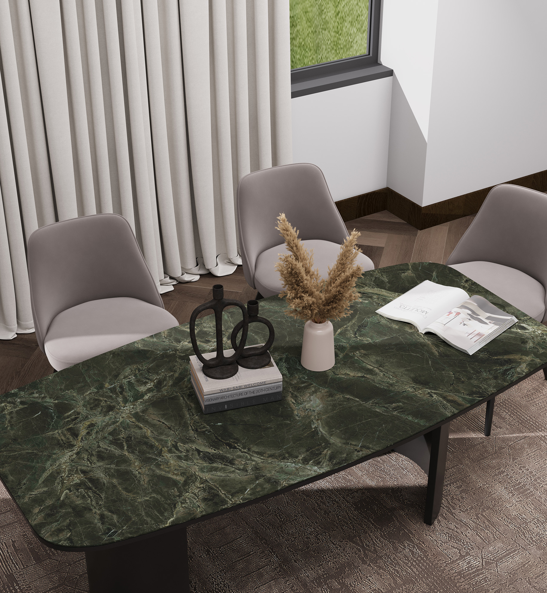 На пол Matt Onega Grey Xylotech 2780х1200х6 - фото 29