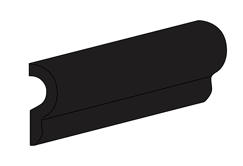 21067 Бордюр Metro London Negro Mate 5x20