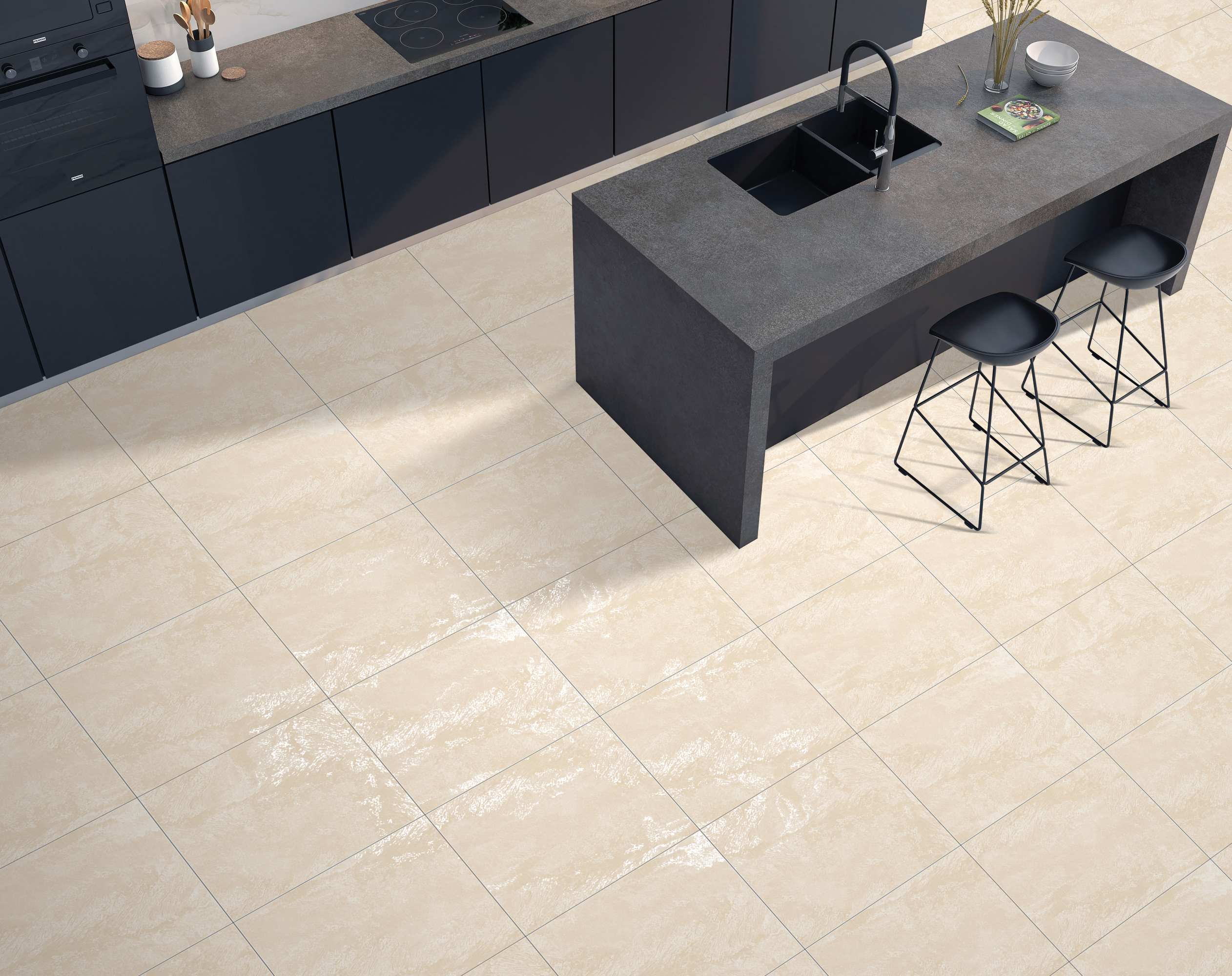 На пол RС 5100 Ivory Carving 60х60 - фото 2