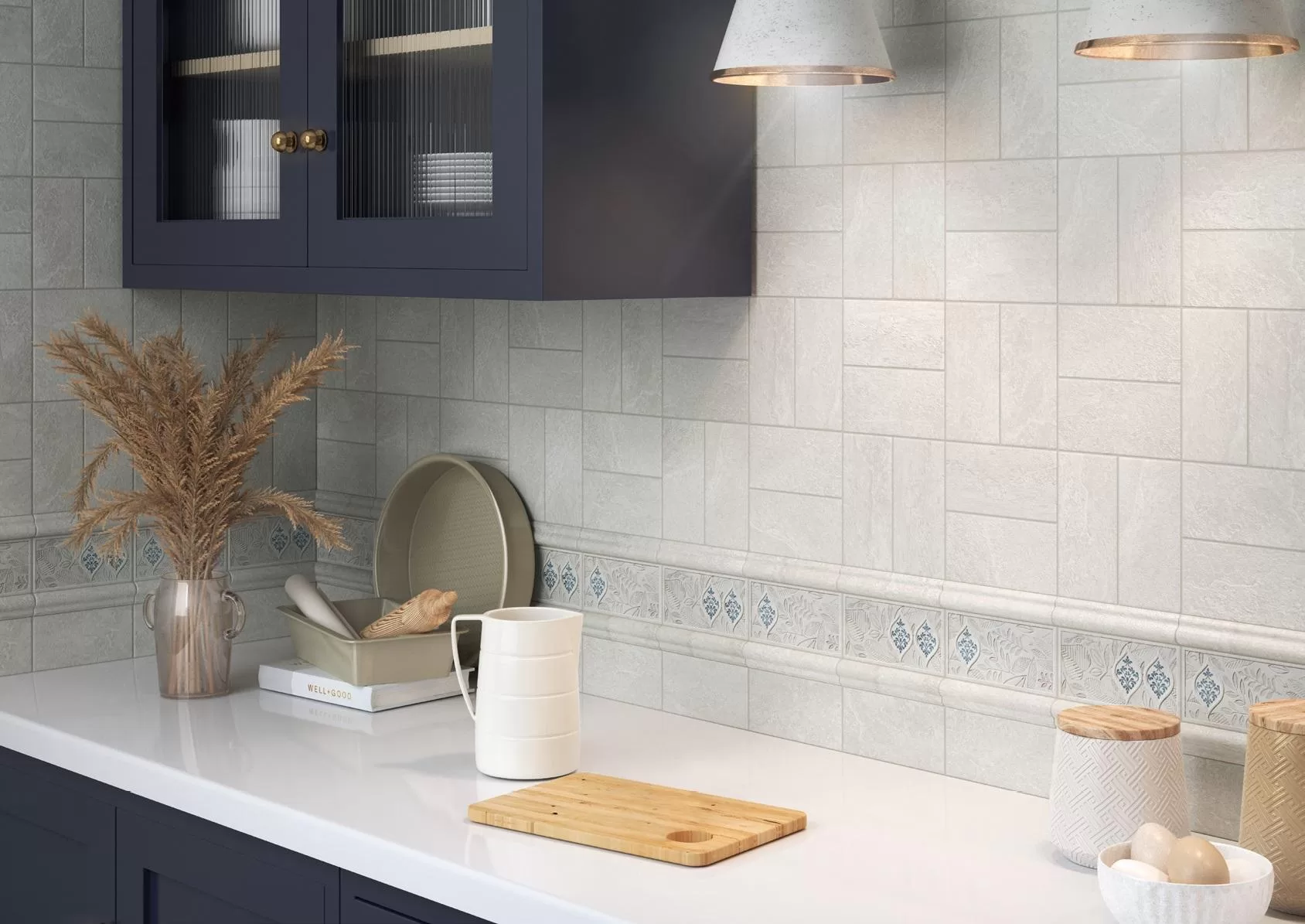 BLD053 Бордюр Сиена Cen. Серый светлый матовый - фото 10