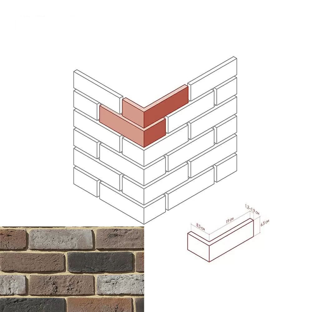 684-65 На стену Ринн Брик 684-65 Design угол