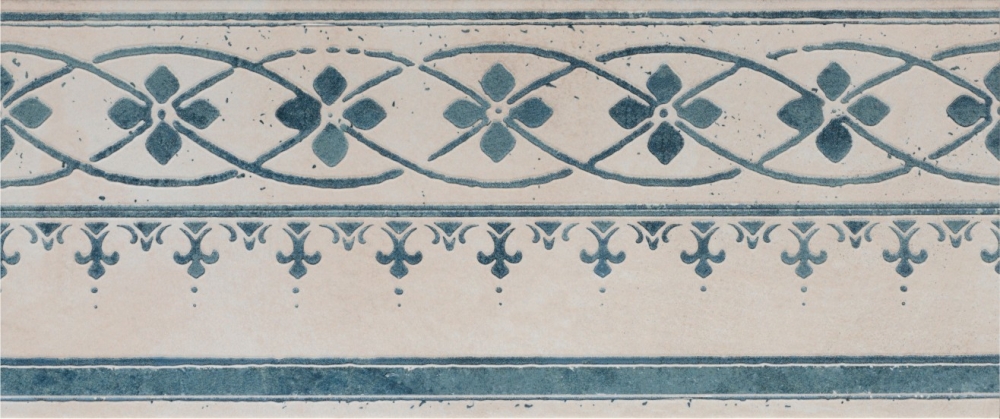 СD672S Декор Creta D Stencil Aqua 30.5х72.5