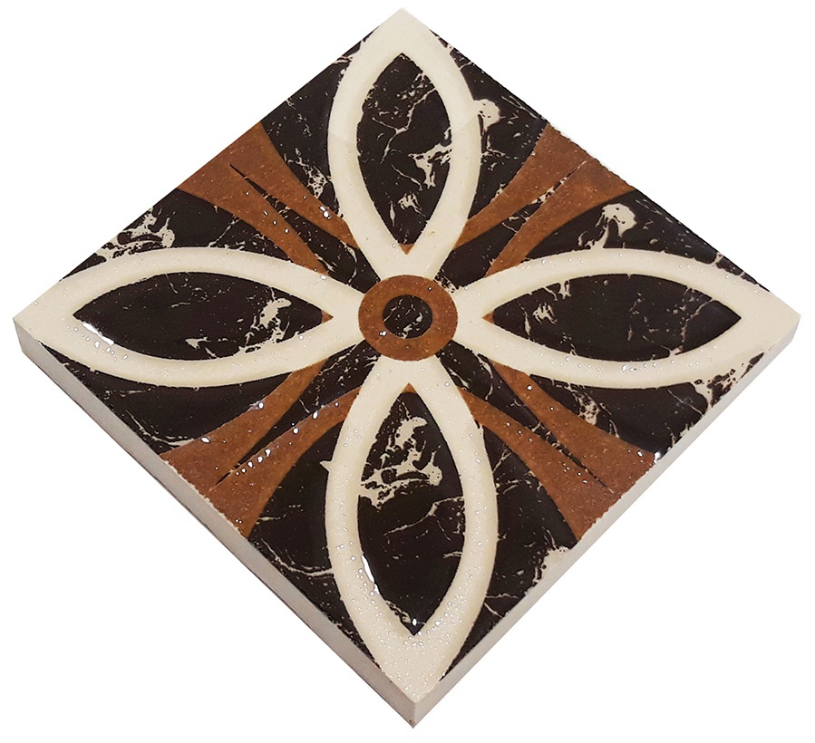 ВК 21 Декоративная вставка Керамические вставки Альба 6х6 - фото 2