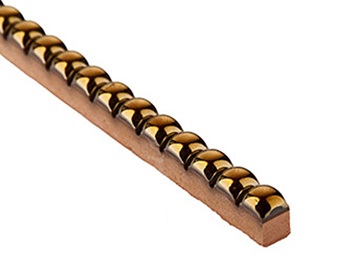 ББ 01 Бордюр Бусинка Золото 0.7х25 - фото 2