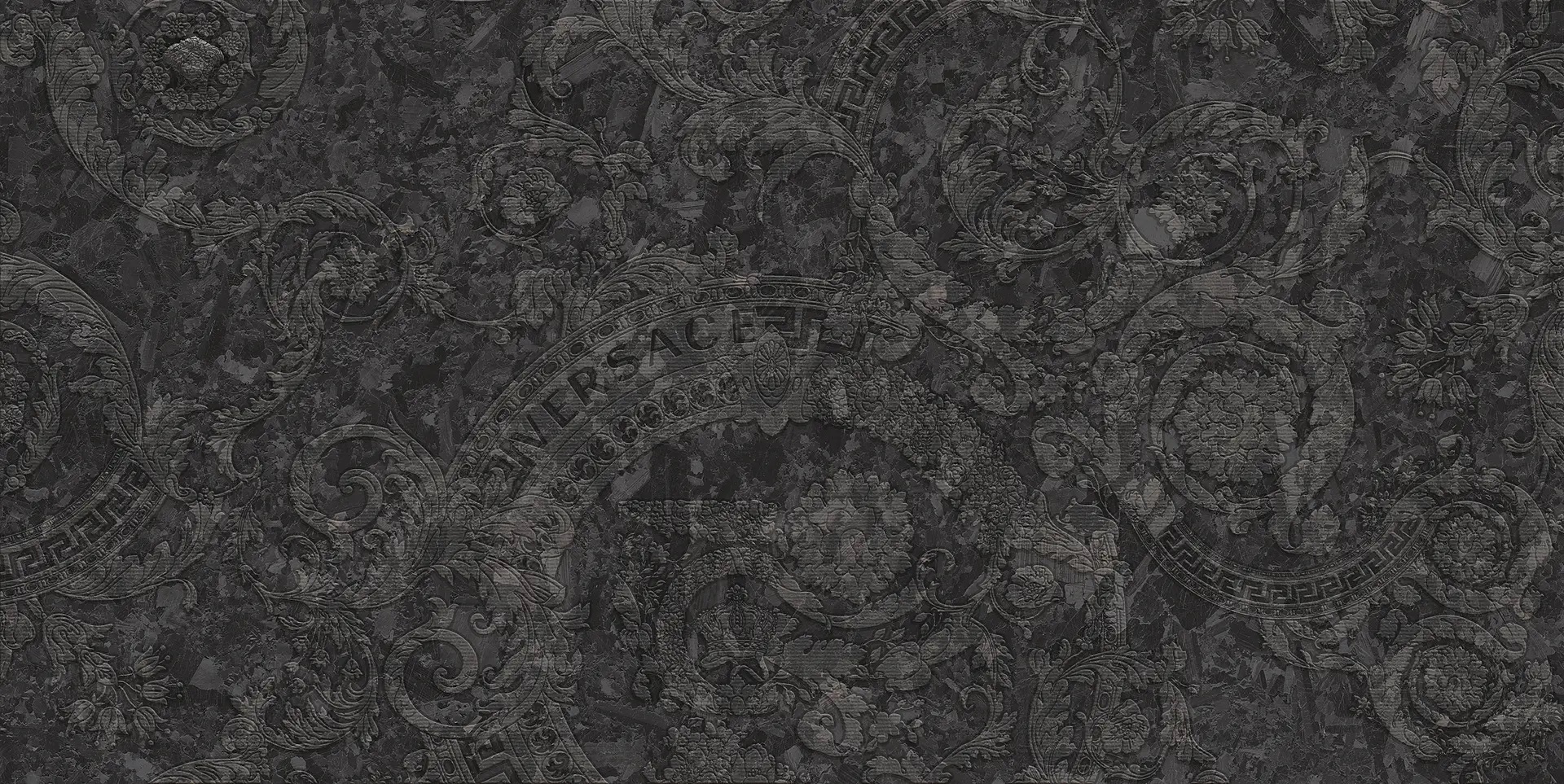 G0047080 На пол Meteorite Megabarocco Nero R 60x120