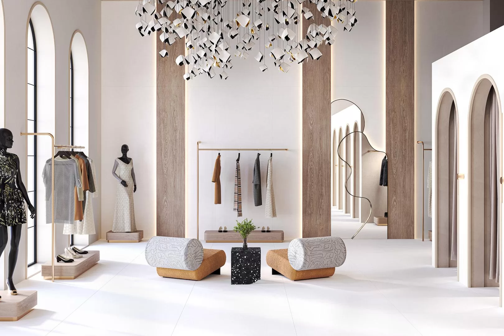 SL1232G0241R6 На стену Конкрит Красно-коралловый обрезной 119.5x320x0.6 - фото 2