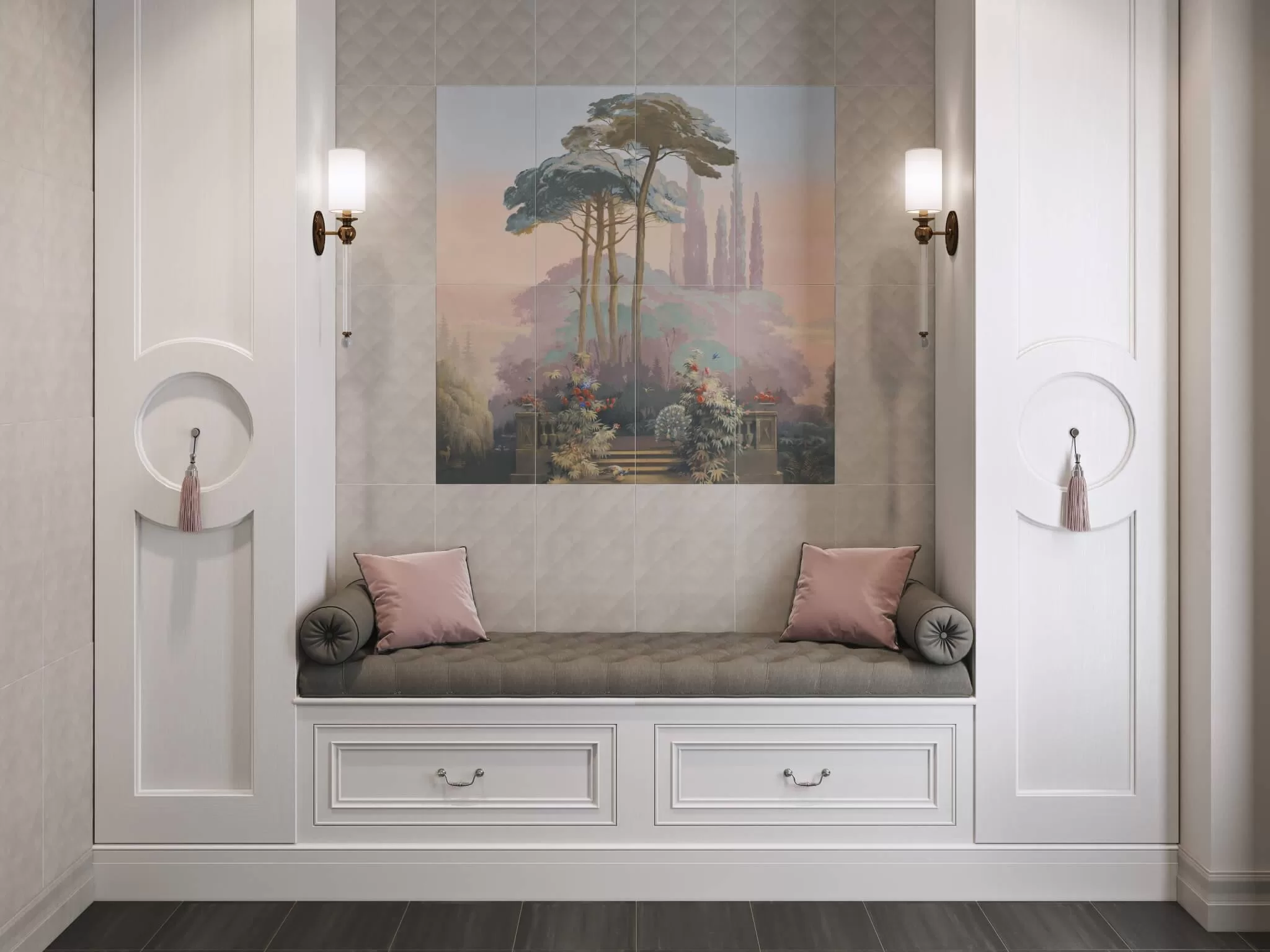 BDA014R Бордюр Марсо Cen. Розовый обрезной 30х12 - фото 4