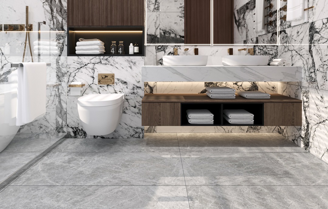 NTT9121P  На пол Bright And Shiny Calacatta Light Grey 60x120 - фото 51