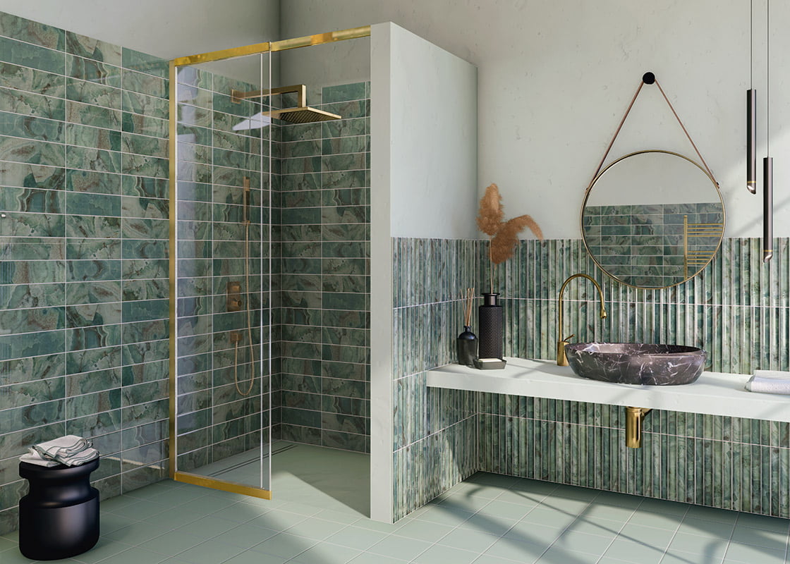 На стену Chloe Emerald 10x30 - фото 3