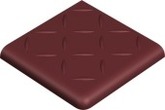 Ступень Метлахская плитка 1002B0RROU 2BR RELIEF RED ROU 10x10