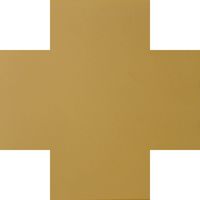 На пол Метлахская плитка 070CRJAU Cross 7 Yellow JAU 7x7