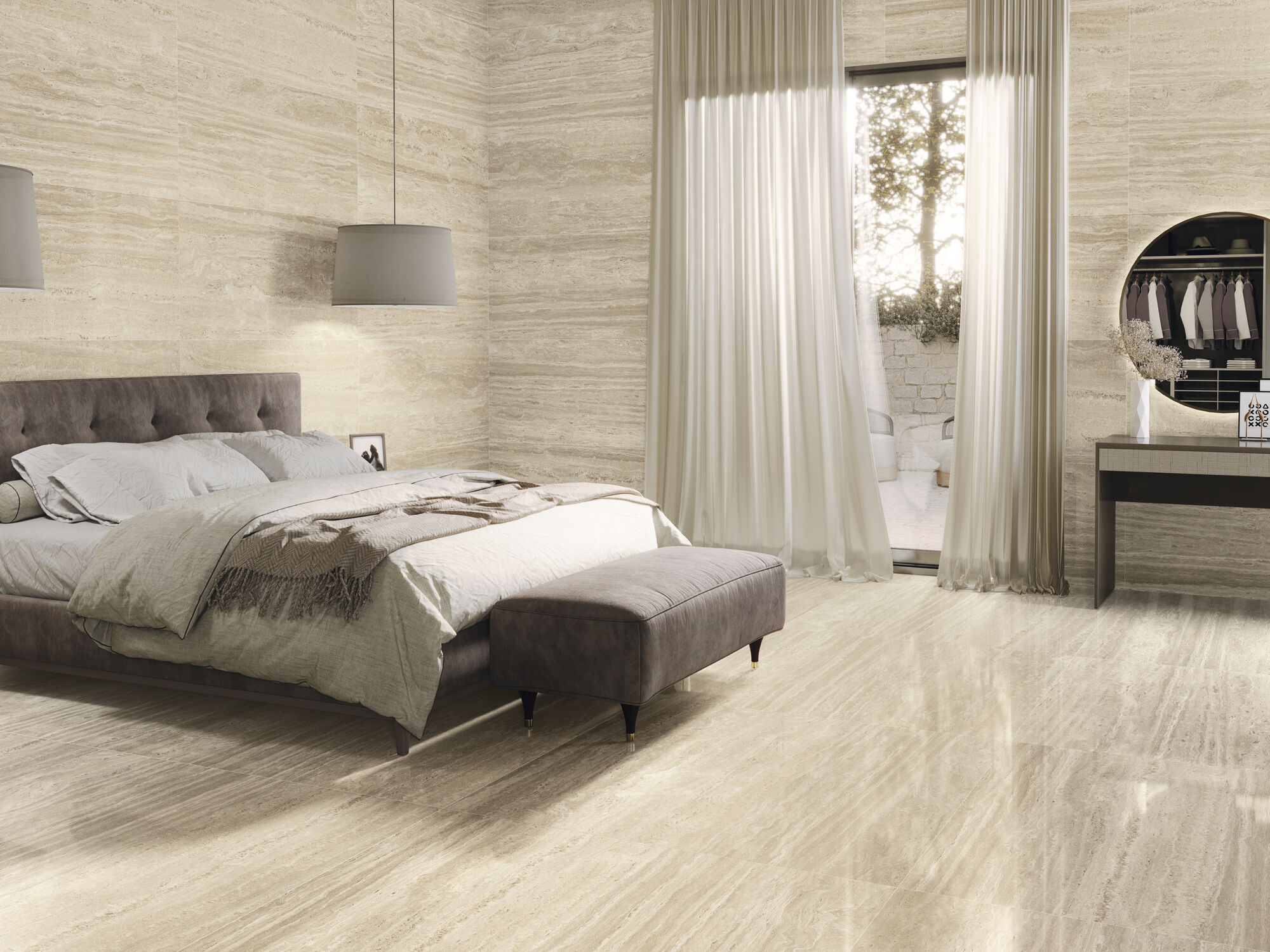 На пол Venice Bianco Natural Rect 120x120 - фото 17