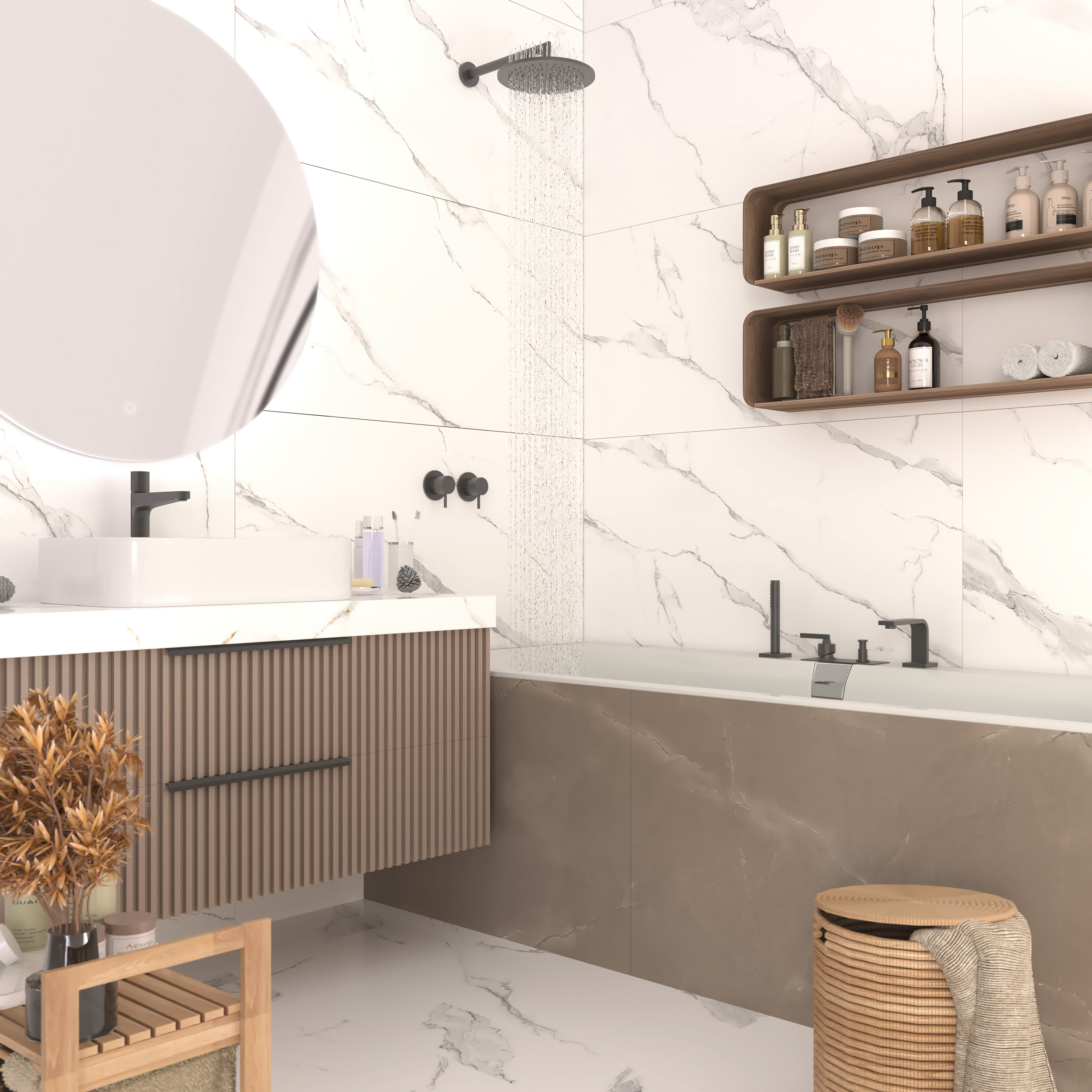 SOVL4707V На пол Soft Milk Stone Satin Carving 60x120 - фото 18