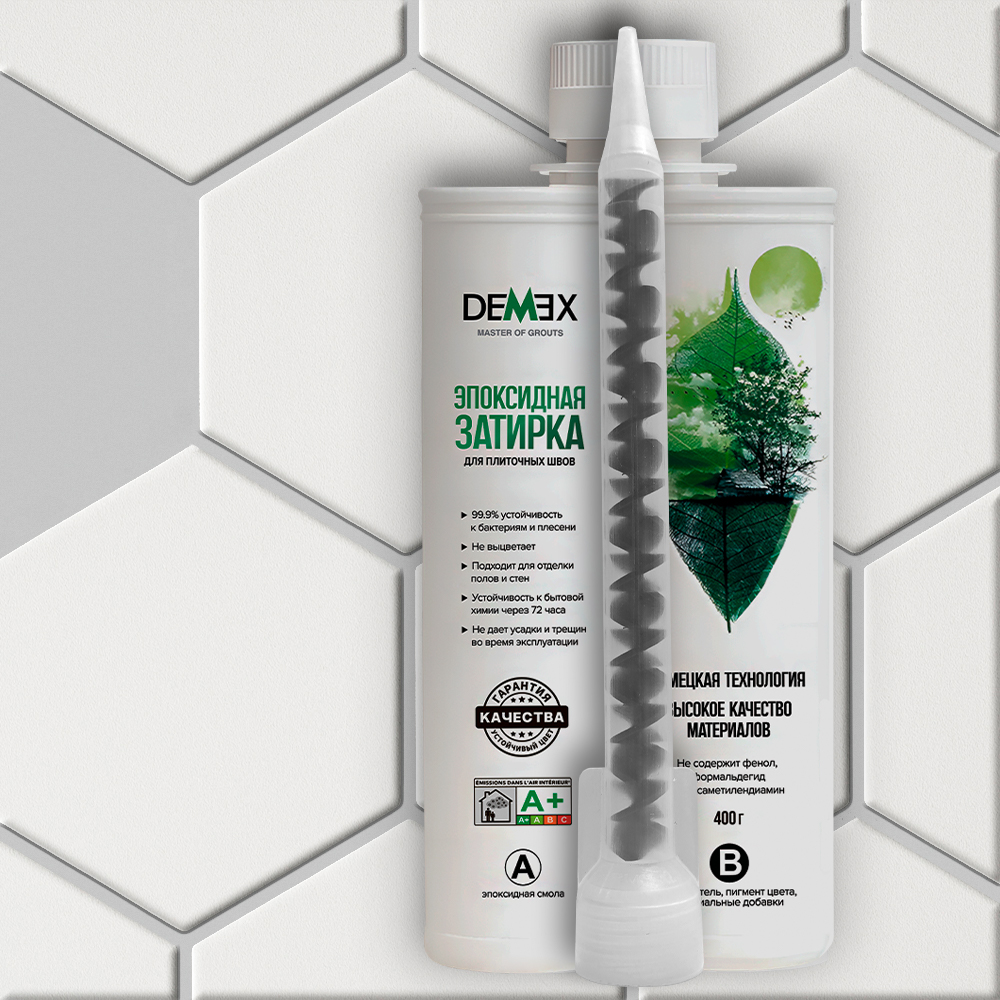  Глянцевая двухкомпонентная эпоксидная затирка 003 Серый хаки