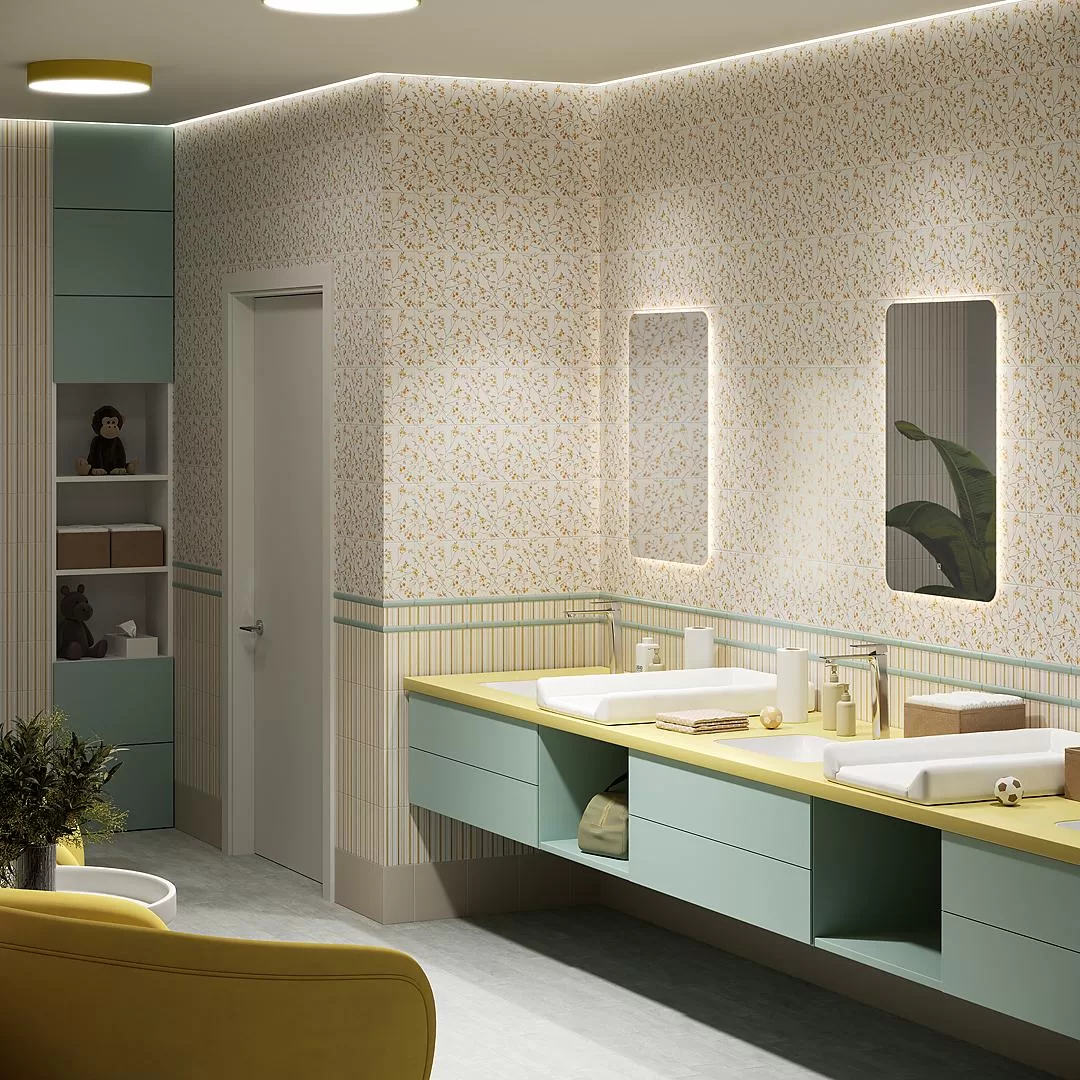 VT/C512/5009 Бордюр Весна 3 Матовый 20х6.3 - фото 2