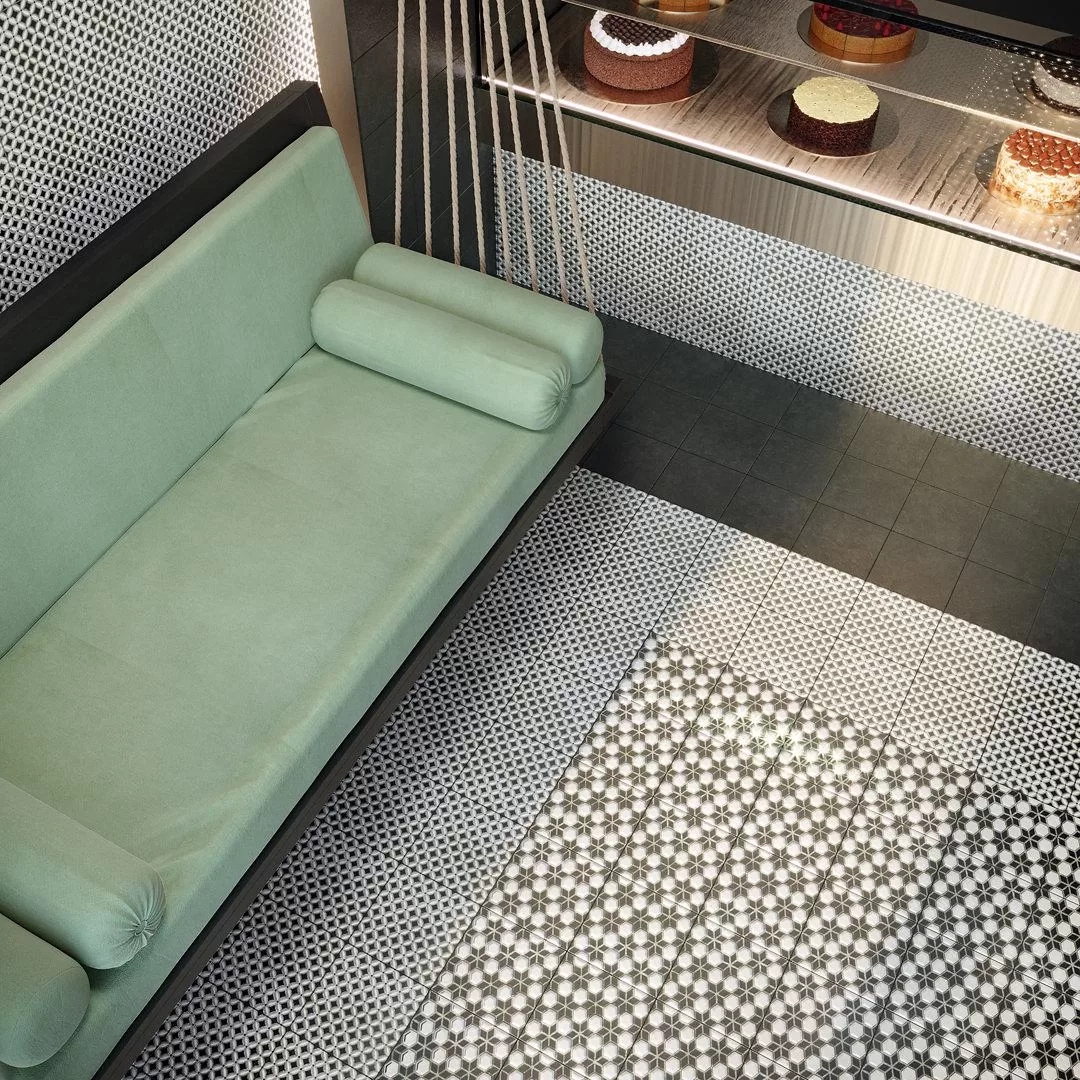 VT/A294/SG1544N Декор Фреджио 1 черно-белый - фото 7