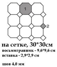 4416OCT11/1C Напольный Victorian Designs 4416 Oct11-1ch White Octagon 16/Blue Cobait Dots 11 - фото 2