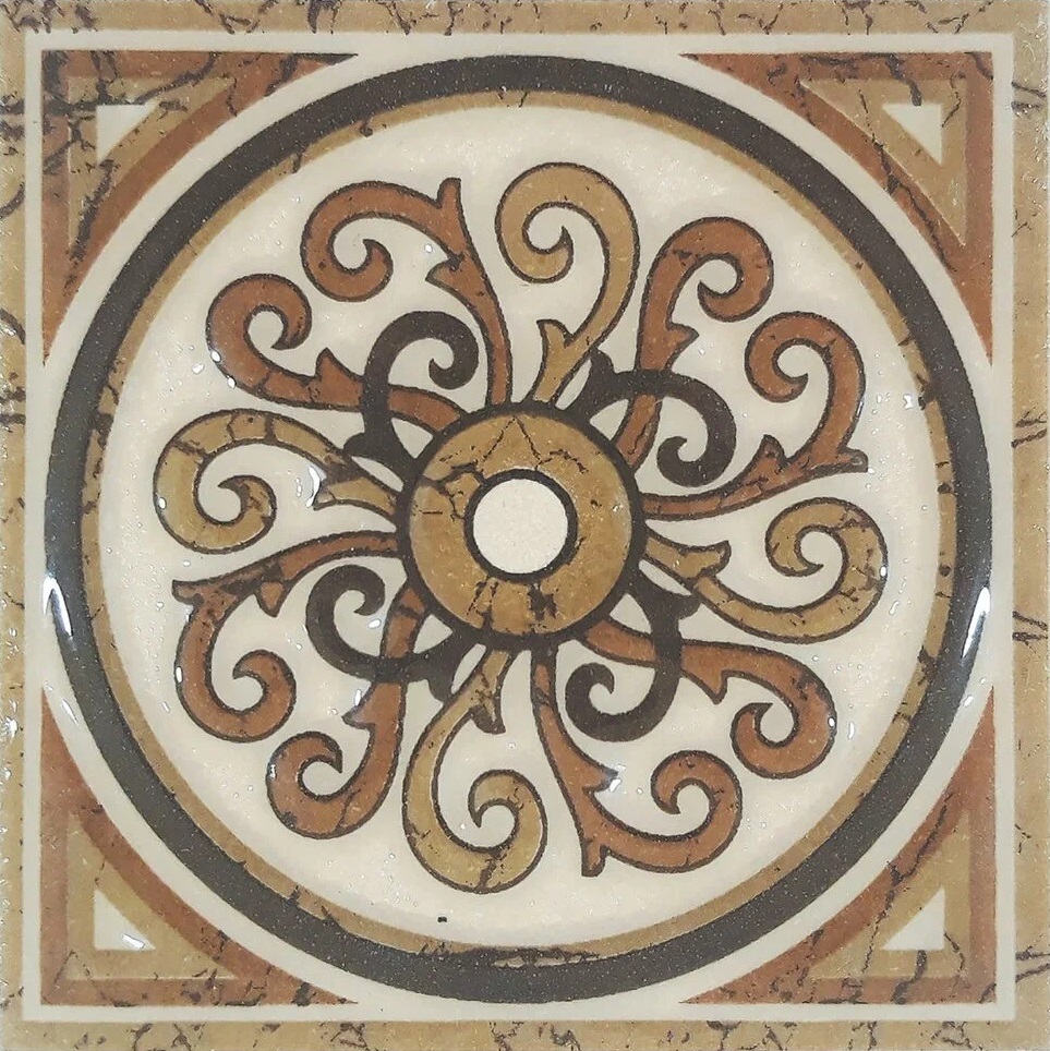 ВК 04 Декоративная вставка Керамические вставки Будапешт 6х6