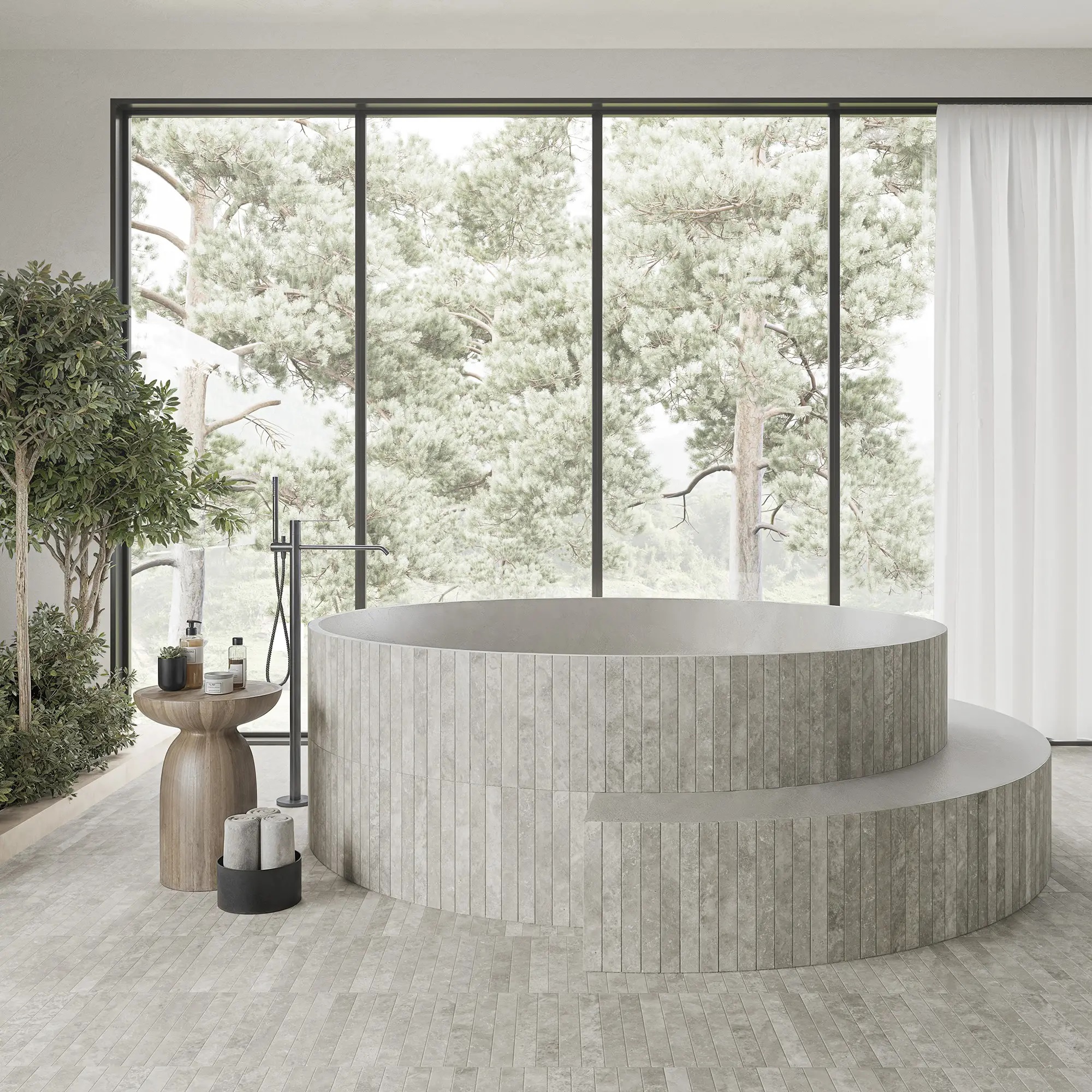 136588 На пол Cross Cut Walnut 4.6x37.5 - фото 3