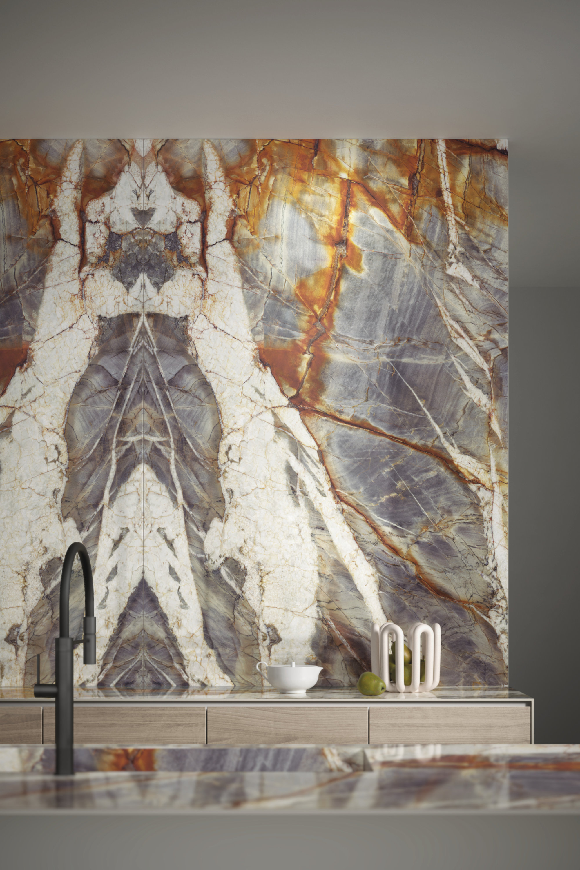 P315652MF6 На пол Marmi Maxfine Crema Avorio Naturale 150x300 - фото 6