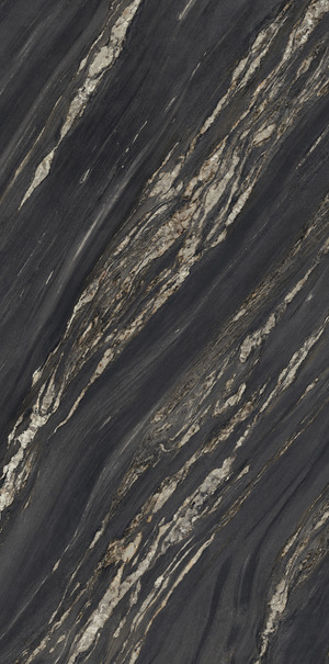 UM6SK157674 Напольный Ultra Marmi Tropical Black Levigato Silk Sk 75x150 6mm - фото 3