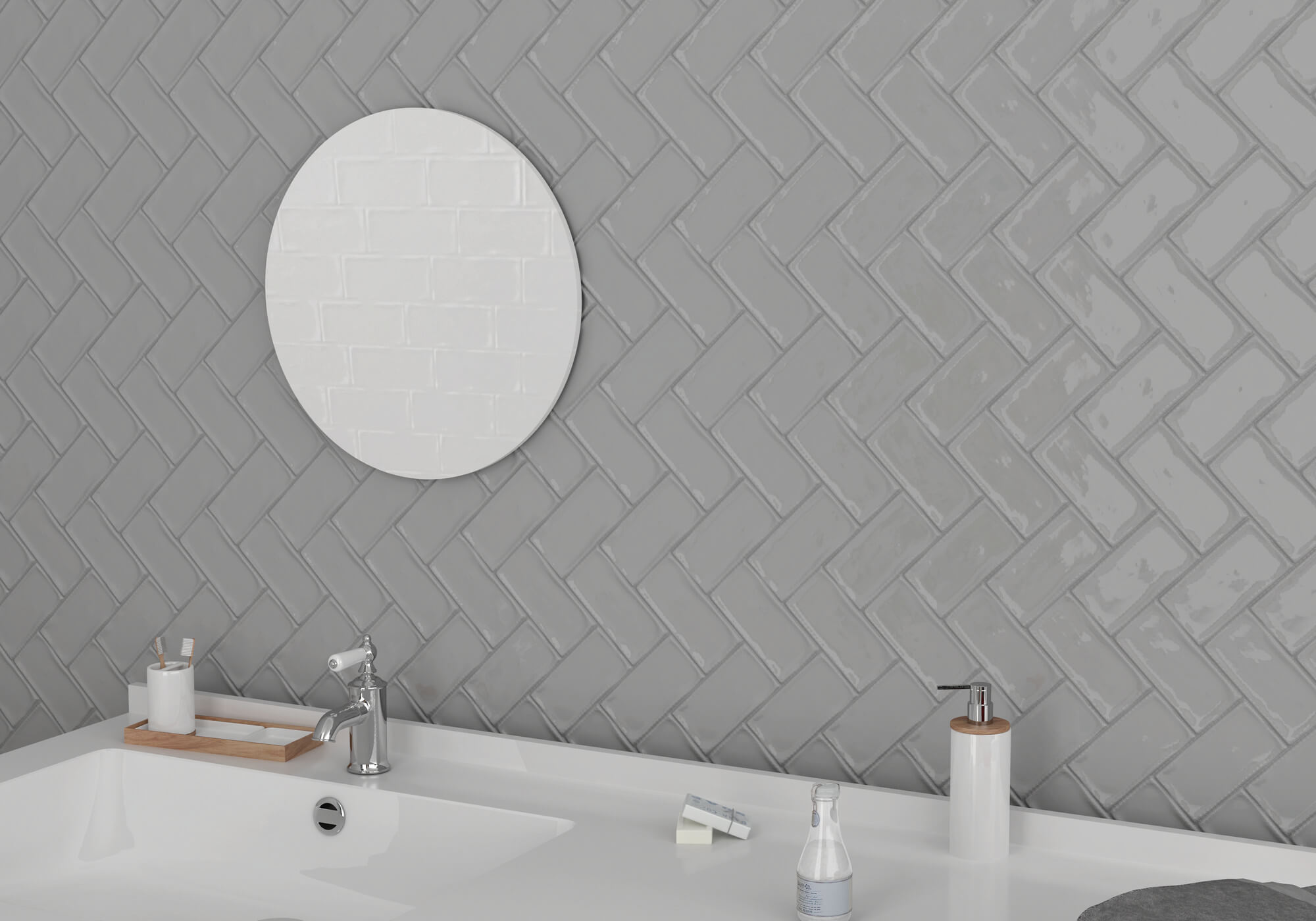 Бордюр Alfaro Moldura Gris Brillo 4x15 - фото 5