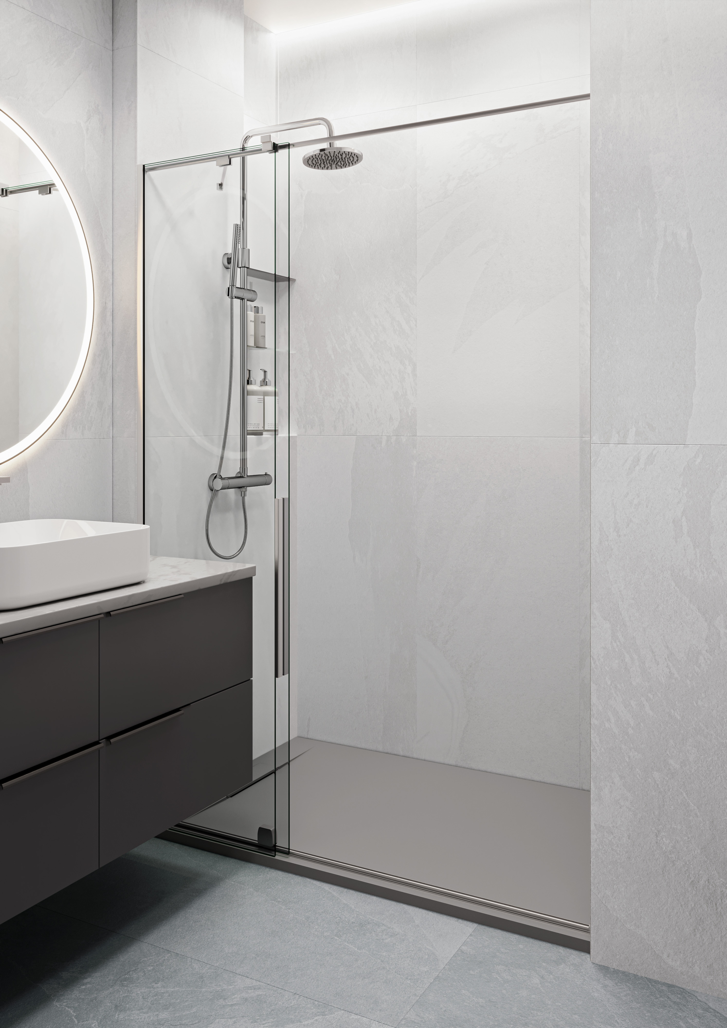 На пол Rizzi Slate Bianco Matt 60x120 - фото 8