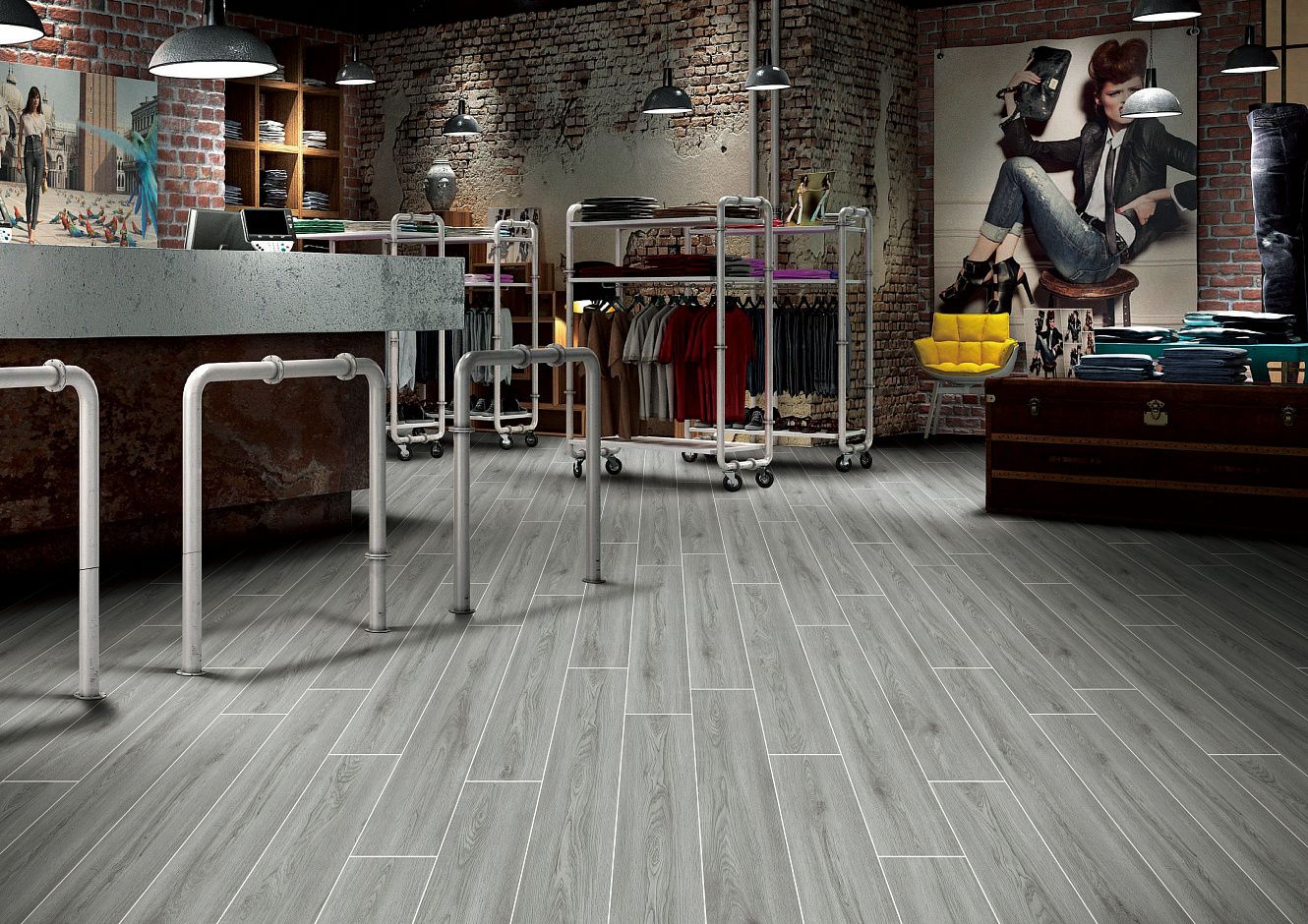 BHF-2018 На пол Cypress Faggio Brushe Matt Struct 150x900x10 - фото 5