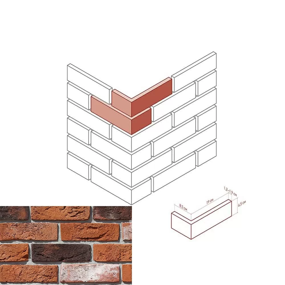 683-65 На стену Ринн Брик 683-65 Design угол