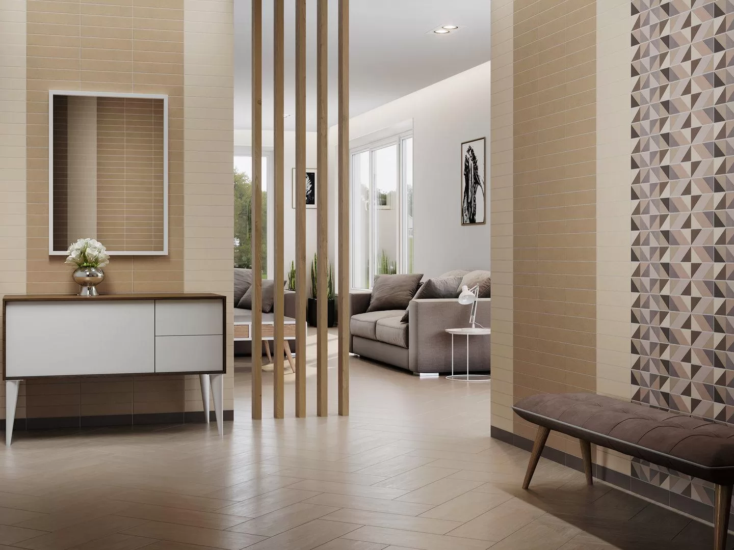 26301 На стену Амстердам Бежевый темный матовый - фото 13