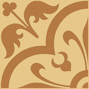 Декор Метлахская плитка 150E040D301 ENC 40 D Cognac (Red) 15x15