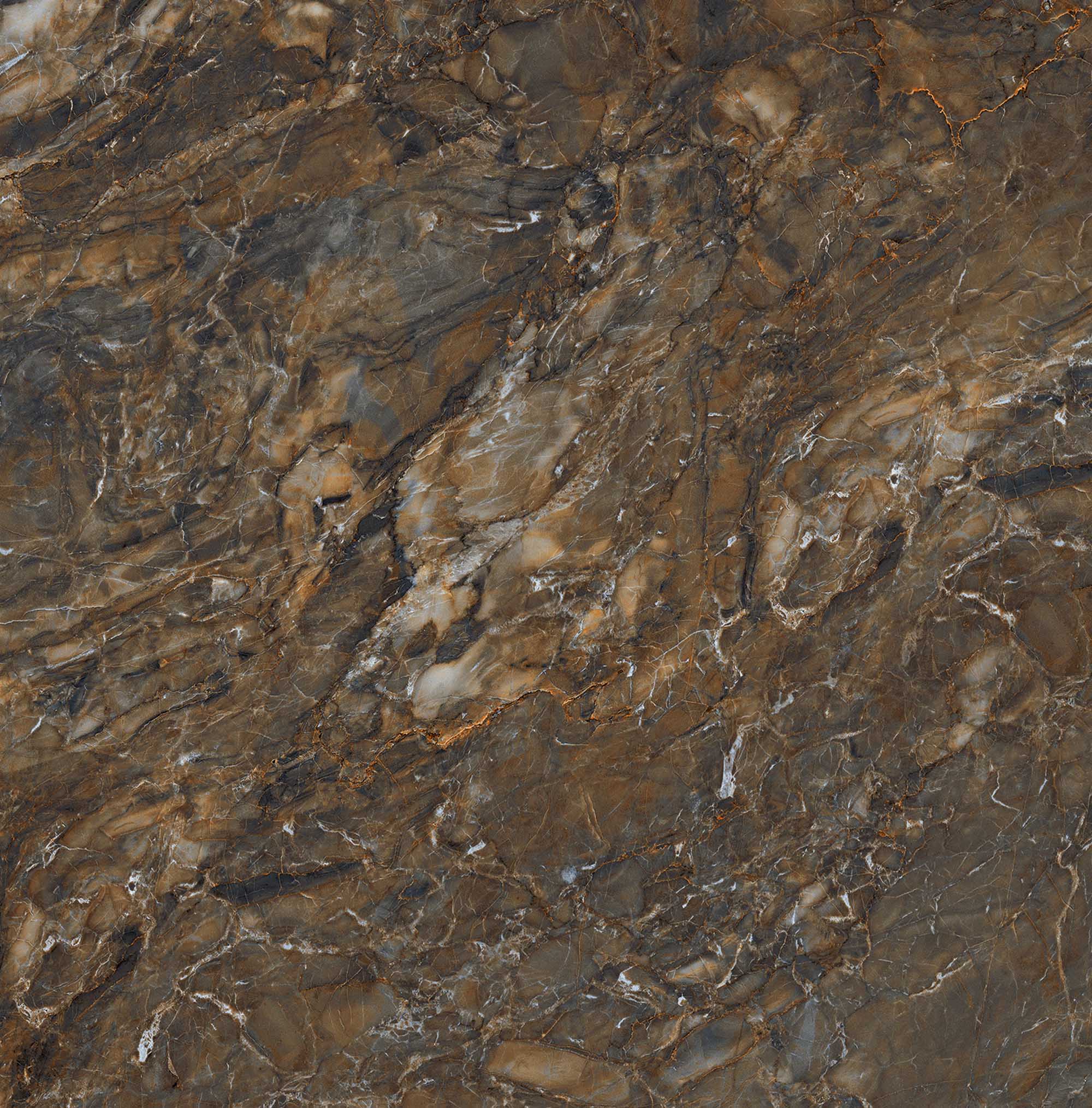 На пол Bernini BR04 Dark Brown Неполированный Рект. 80х80х10 - фото 9