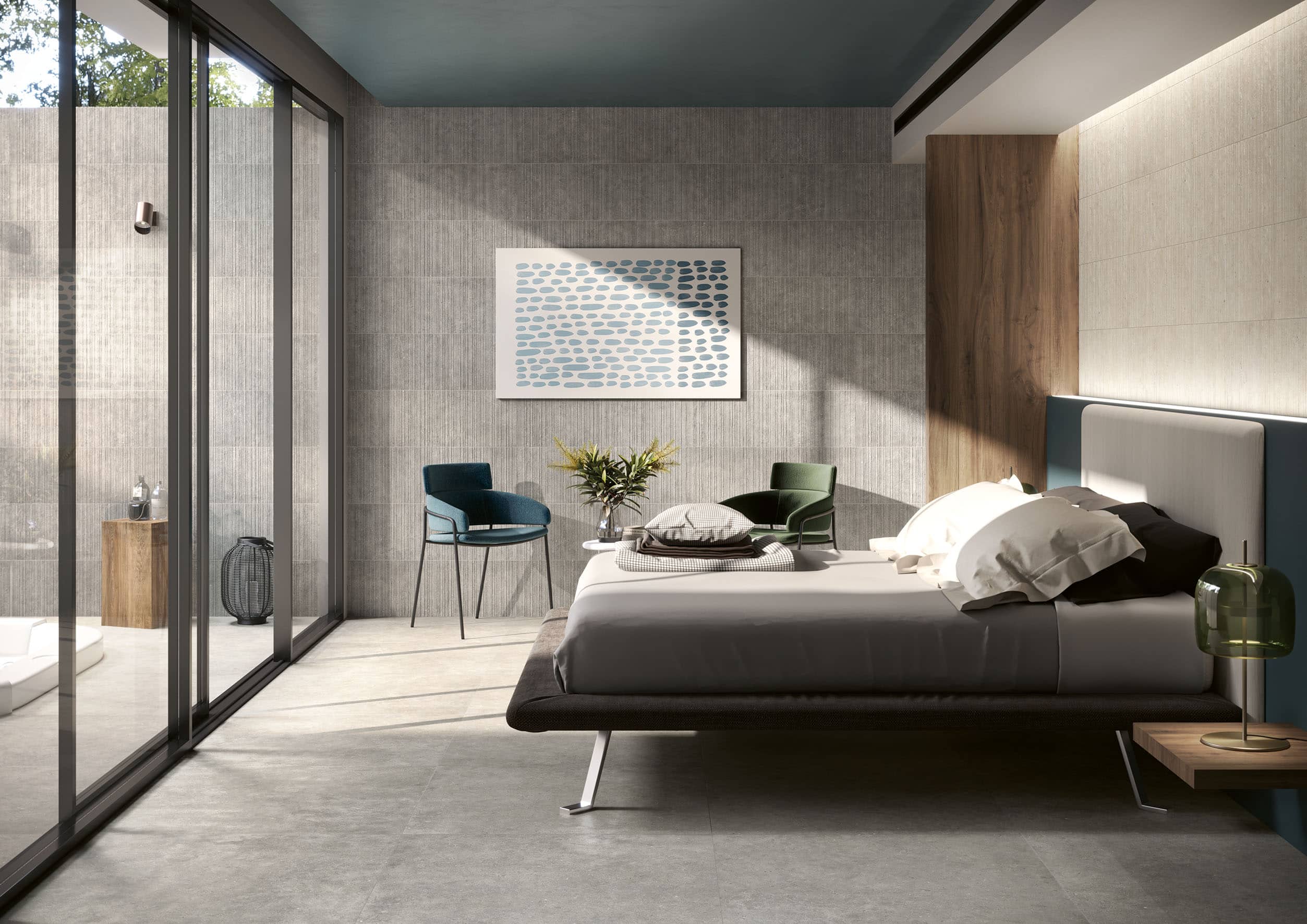 192813 На стену Pave Wall 30.90 Grigio Ribbed 30x90 - фото 8