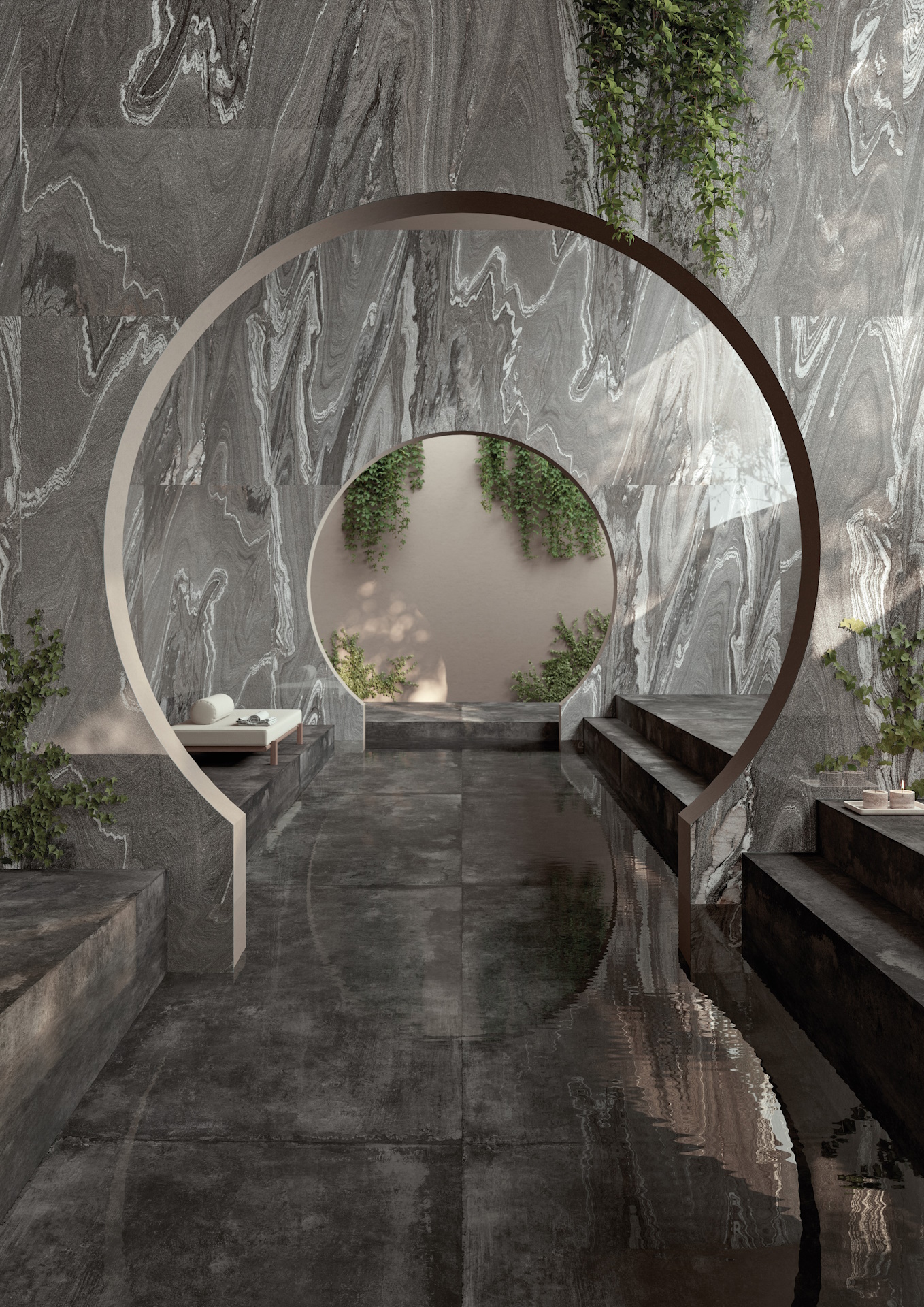 UG6J300717 На пол Ultra Graniti Silver Wave Jewel R10 6mm 300x150 - фото 6