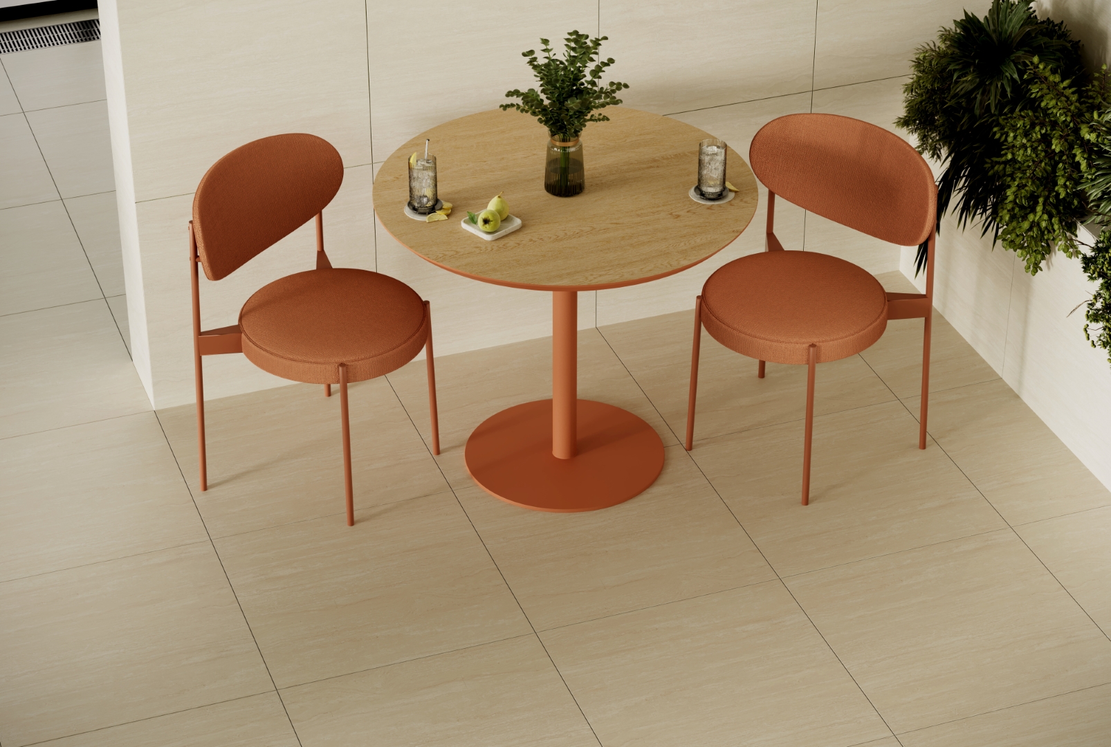 Е-5024/МR//600x600x9 На пол Travertine Лёд ректификат 600х600х9 - фото 10