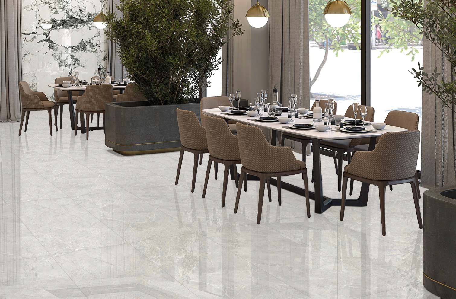 На пол Polished Matrix Ivory 60x120 - фото 24