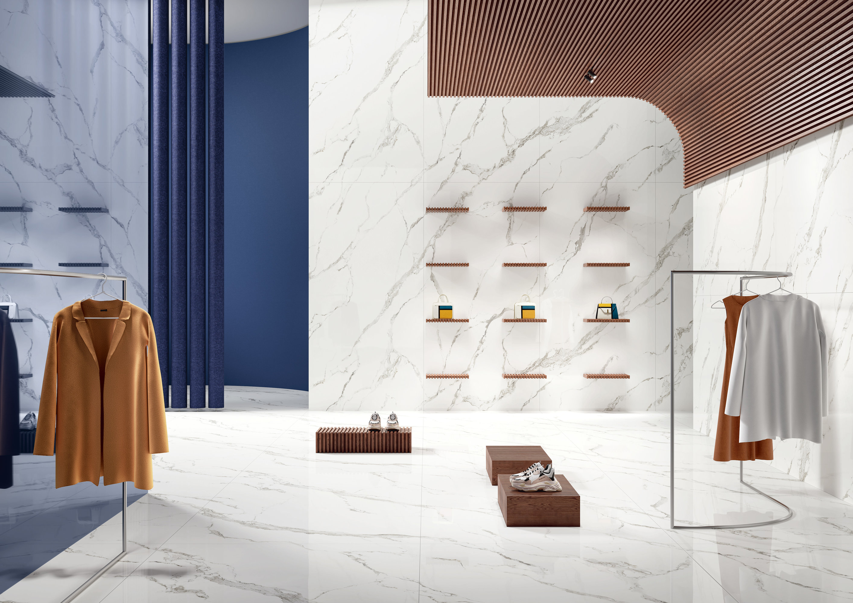 MMF33861530 На пол Maximum Marmi Opal White Feel 300х150 - фото 60