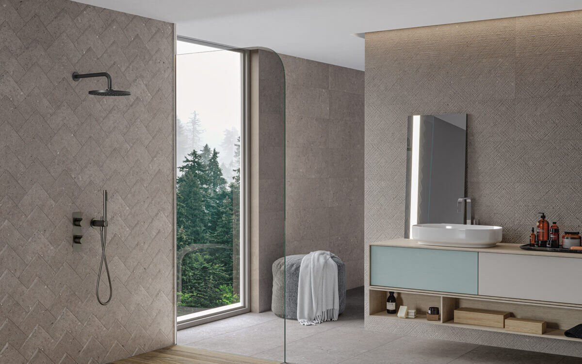 На пол Cement Stone Dark Grey Lapp 60x120 - фото 6