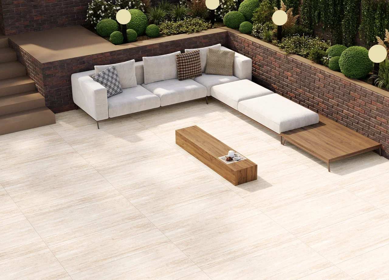 На пол Latin Travertine Crema (Shapetouch) 60x120 - фото 2