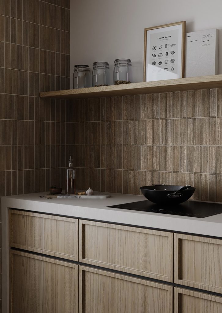 На стену Kirei Dark Gloss 32x62.5 - фото 2