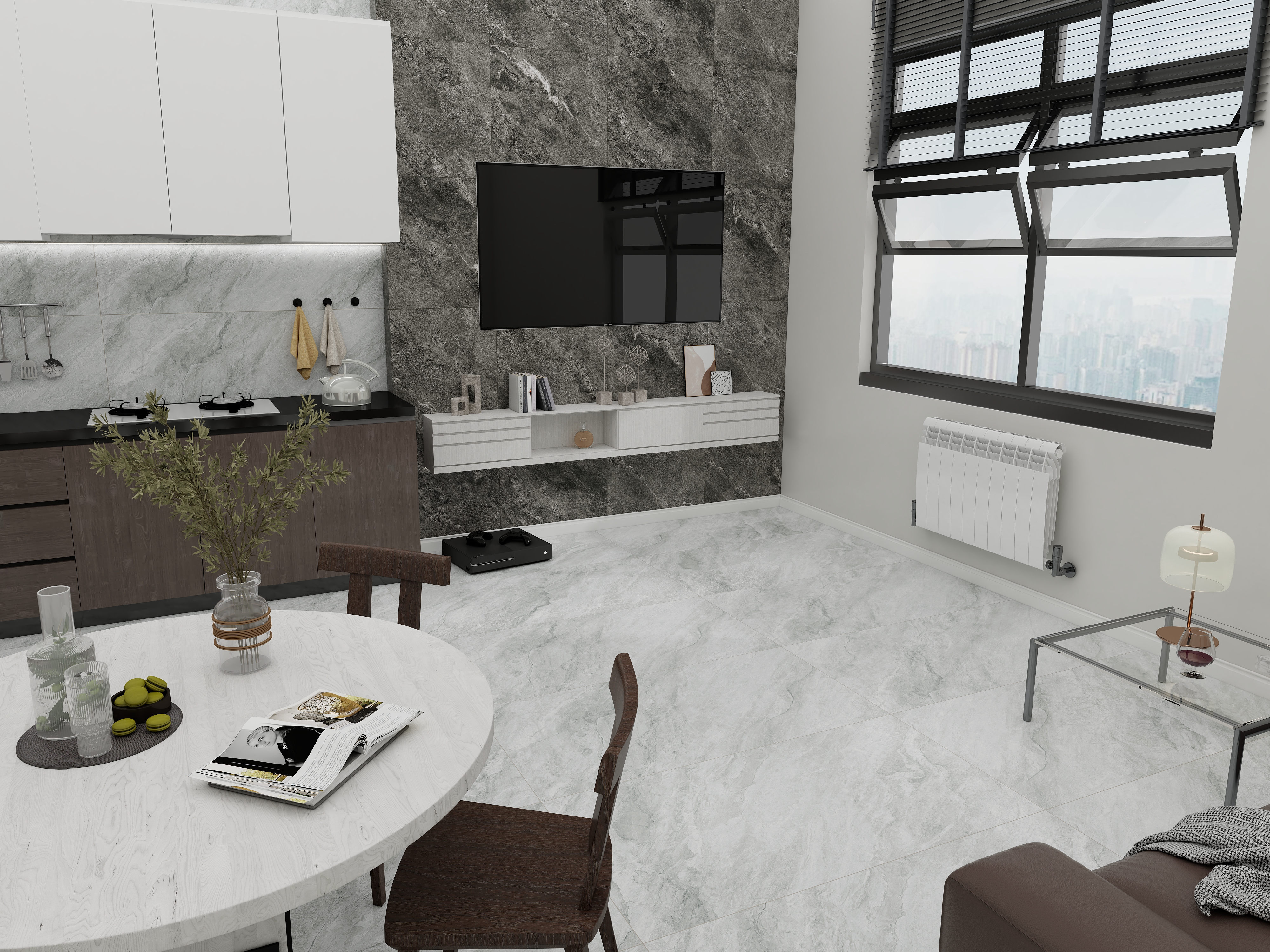 RP-238269 На пол Scion Nero Reflex Punch 60x120 - фото 9