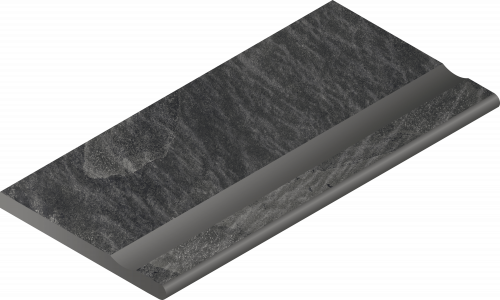 620090000410 Ступень Materia X2 Титанио Бортик 30x60 с Выемкой Закругленный Натуральный