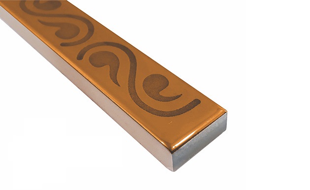 БК 222 Бордюр Керамические бордюры Шарм золото матовый 2х60 - фото 2